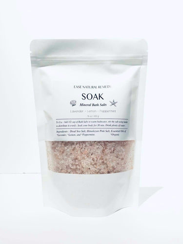 SOAK - Mineral Bath Salts (Lavender + Lemon + Peppermint) 450g